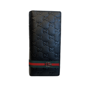 Gucci Black Chocolate Leather Long Wallet